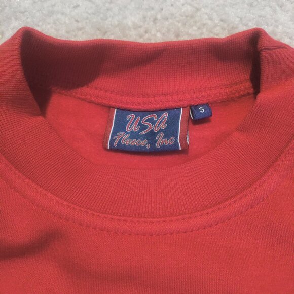 VFA-115 Eagles S Sweatshirt F/A-18E Super Hornet Red CVN 72 / CVW-14 NWOT - Picture 3 of 6